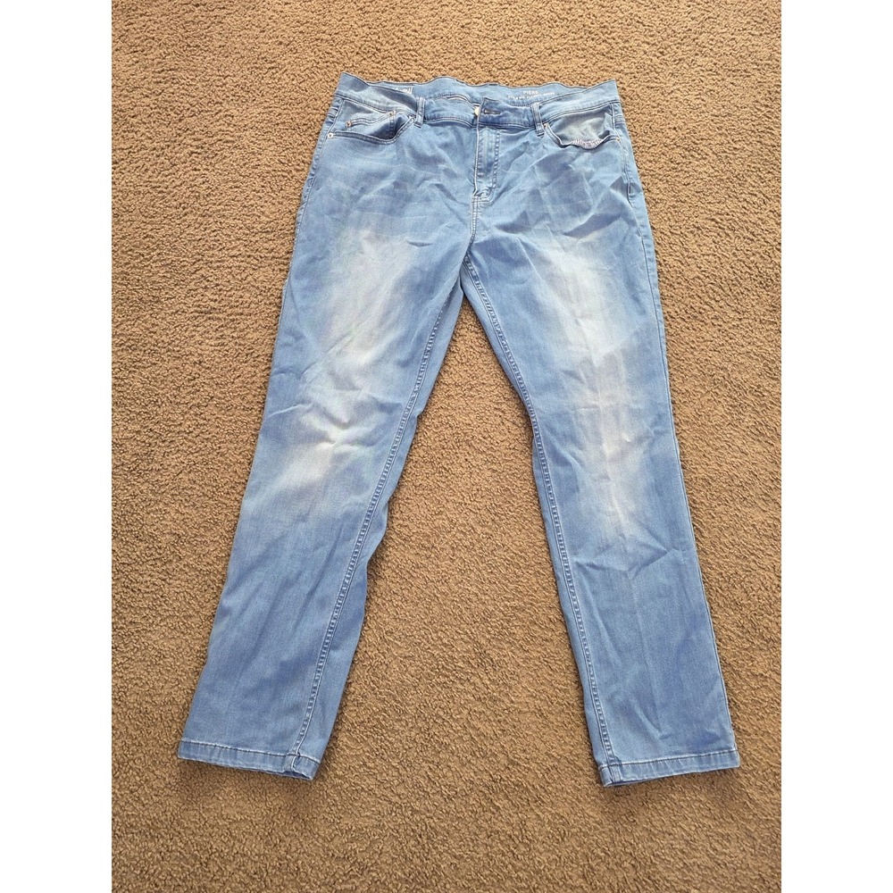 Mugsy Jeans 38x32 Fit 36x30 Piers Light Wash Stretch Sick Fade FLX3NTL